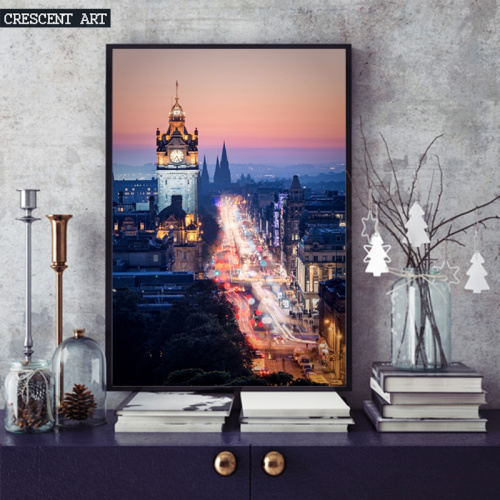 Realism Cityscape Canvas Print From Photo