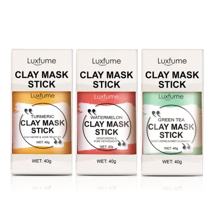 Customized Vegan Turmeric Clay Mask Stick - Natural Cleansing Green Mud Mask for Skin Beauty Therapy