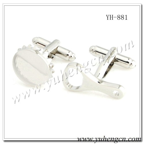 YH-881 Fashion Funny Bottle Cap and Opener Tool Cufflinks