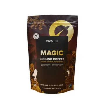 Sustainable coffee packaging Eco friendly with zipper