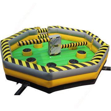Customized Inflatable Mechanical Ride: Wipeout Game for 8 Persons with Ball Pit (220V, ISO/CE)