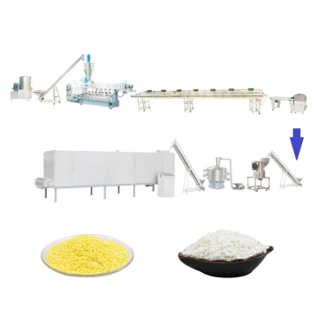 American Popular Twin-Screw Extruder and Multi-Layer Dryer System for Puffed Breadcrumbs Production