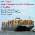 Los mejores servicios de flete marítimo de Shantou a Santos