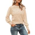 Maglione della manica lanterna da donna