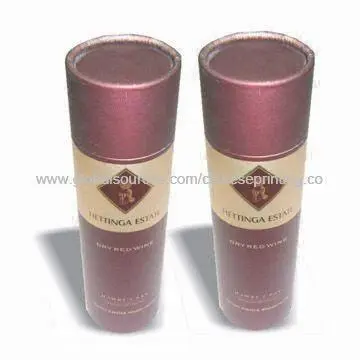 Estates Red/White Wine Boxes, Made of Paper Tube, OEM Orders are Welcome