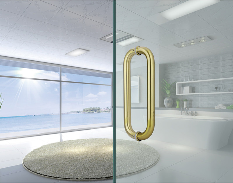 Glass door handle