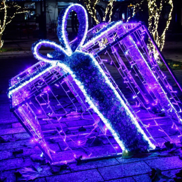 RayTop Outdoor Christmas Gifts Box with LED Decoration
