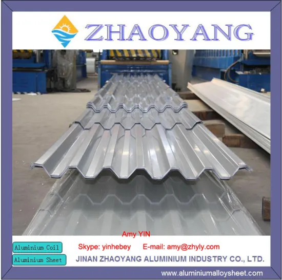 AA1060 1.5mm color coating corrugated panels for roofing/Corrugated aluminum roof panels