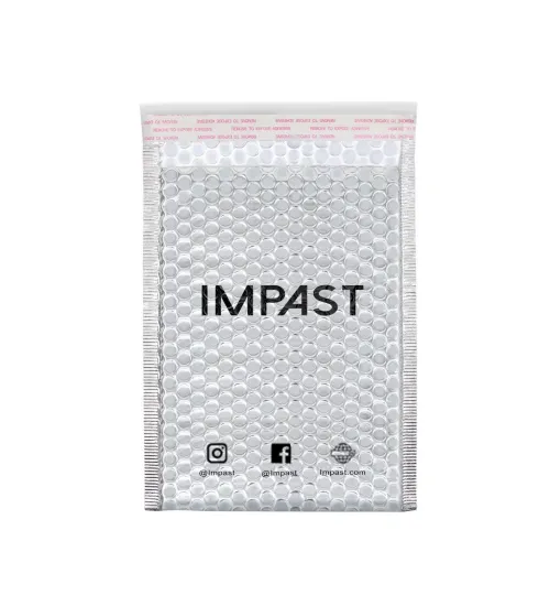 Silver Custom Bubble Mailer With Logo