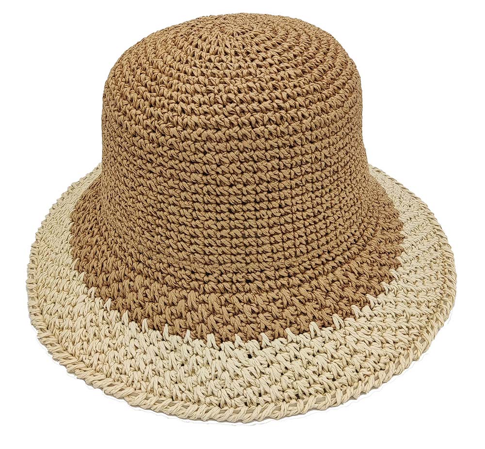 Nuevo color de gradiente de sombrero de crochet para mujeres para mujeres