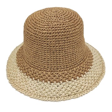 Nova cor para o gradiente de chapéu de crochê adulto feminino
