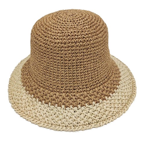 Nuevo color de gradiente de sombrero de crochet para mujeres para mujeres