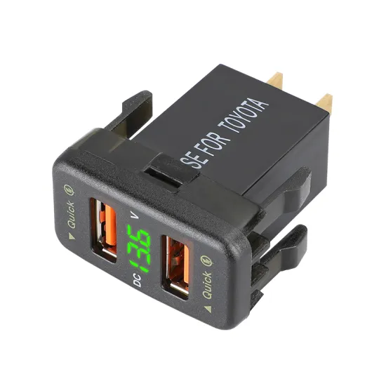 12V 24V LED Voltmeter with USB Charger for New Toyota Cars