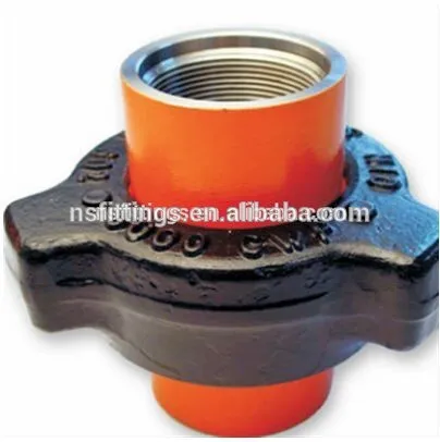 High pressure pipe fittings stainless steel fmc weco figure 200/206/400 hammer union for oil drilling