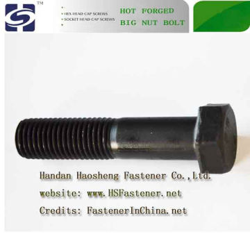 hex bolts din931 carbon steel , plate zinc bolt (ISO9001)