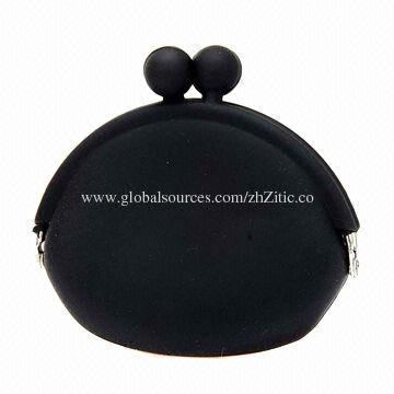 Silicone Change Purse, Measures 95*92*45mm