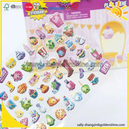 Shopkins Take-Along Sticker Play Scene
