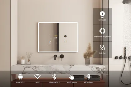 Hot Sales: Smart LED Mirror Bathroom - Full Function Android Magic Bathroom Mirror with TV Screen