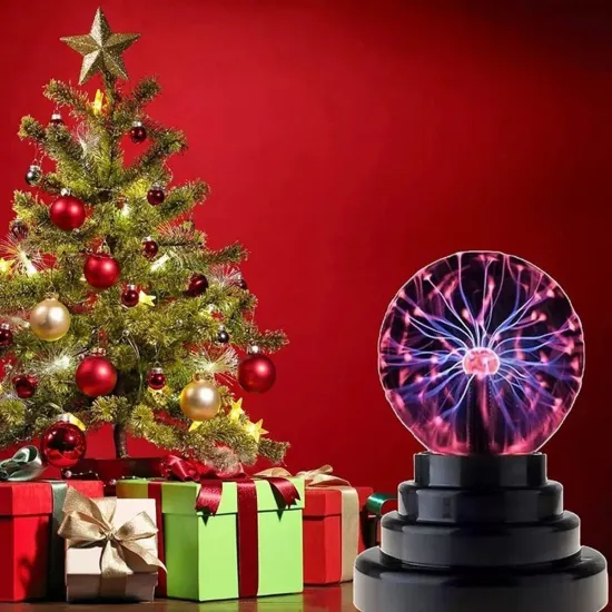 Interactive Touch and Sound Activated Lightning Globe: Fun, Scientific, and Mood Setting Party Lamp Gift