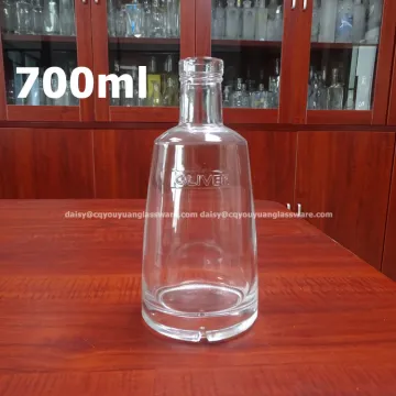 China best bottle manufacturer 70 cl glass gin bottles empty for sale