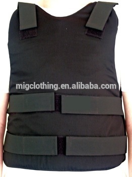 Bullet resistant vest with Kevlar soft body armor