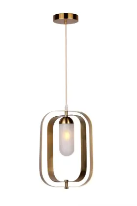 Italian minimalist study metal ring light