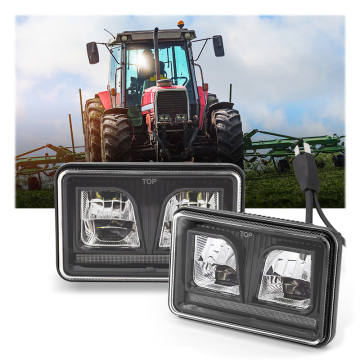 40W Rectangle Truck LED Headlight ECE R149 High Low Beam for Vehicles