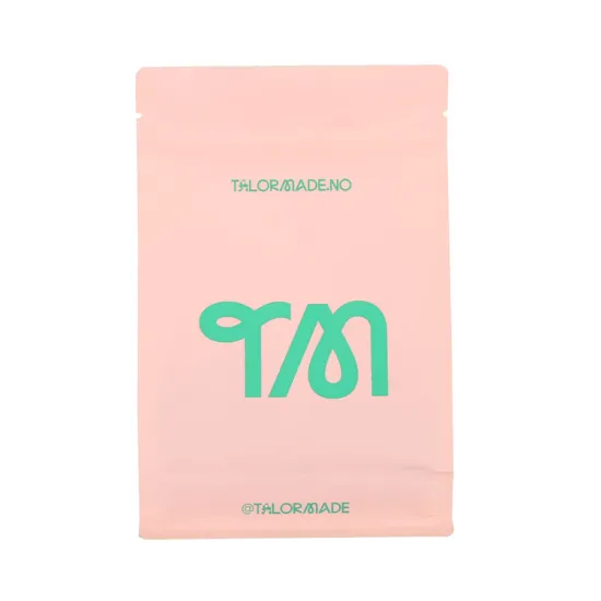 Biodegradable Recycle block bottom tea packaging bag