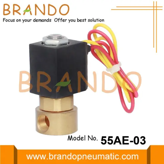 1/8'' Direct Acting FKM Seal Brass Solenoid Valve