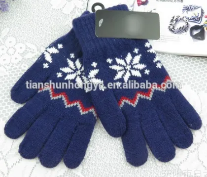 Children warm winter gloves