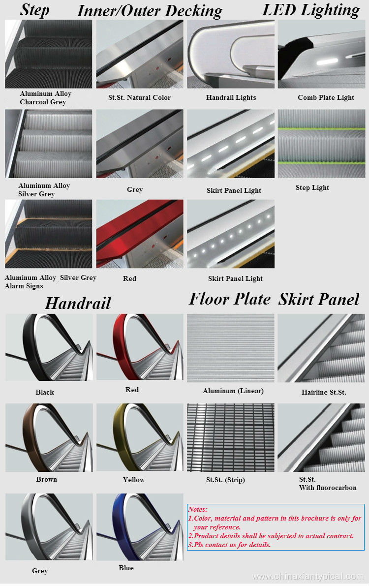 Indoor Commercial Escalator with Energy Saving Functions