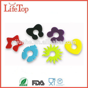 Party Accessory Assorted Color Charm Silicone Glass Markers