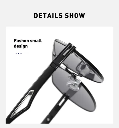 Custom Colorful Men's Polarized Sunglasses: New Designer Toad Shades Eyewear with Metal Frames and Casual Style