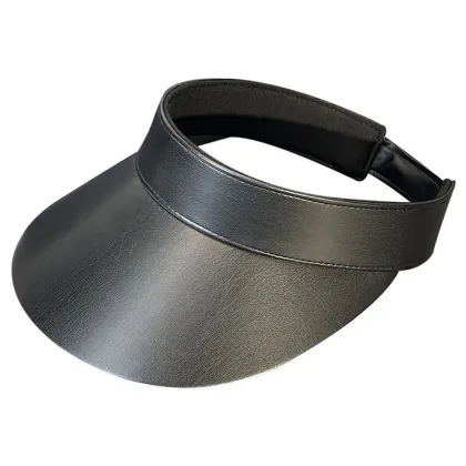 Custom PU Leather Big Brim Sun Protection Hat