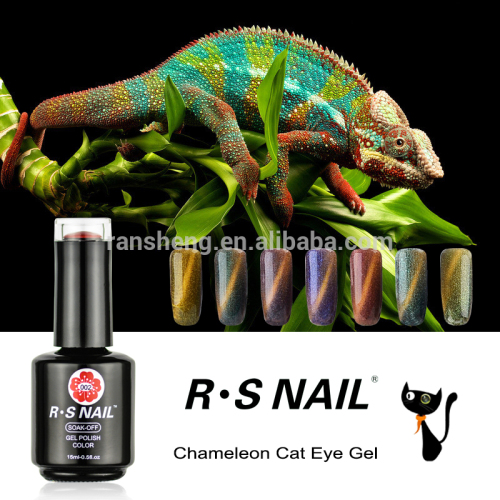 cat eye chameleon color UV gel nail polish for salon