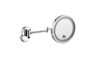 Wall mounted magnifying compact mirror with led light mr8019