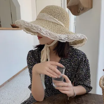 Wholesale Custom Logo Summer Beach Sun Hats for Ladies