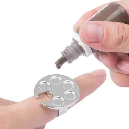 Professional Nail Art Supplies: Metal Mini Palette, Footprint Designs, UV Gel Painting, and Manicure Tools