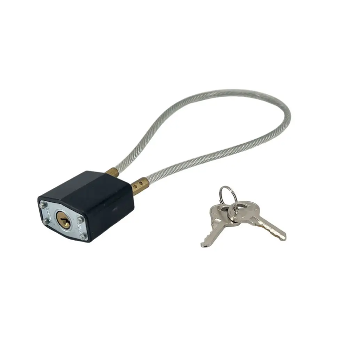 Стальной кабельный замок с пулеметом