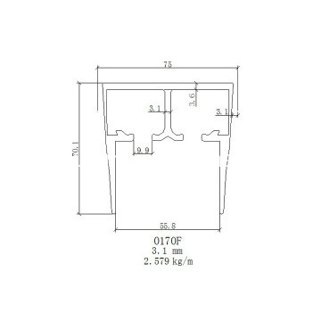 Salle de bains en aluminium profil Aluminium