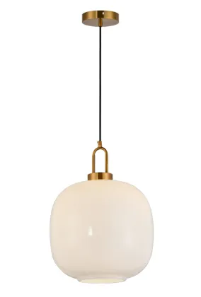 Modern simplicity round glass gold metal pendant lamp