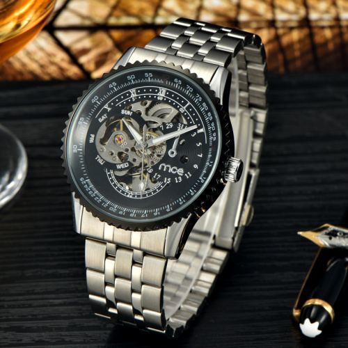 fashion machine stainless steel bands hand boy watch