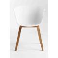 Bent wood leg shell chair