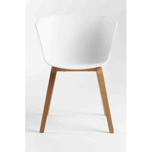 Bent wood leg shell chair