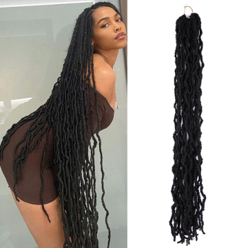 Ombre Doux Nouvelle Déesse Faux Locs Crochet Cheveux