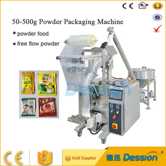 three sides sealing machine flour powder packing machine food packaging