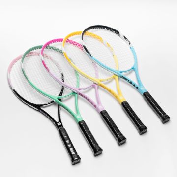 Aluminum Alloy Tennis Racquet with Carbon Frame and Nylon String