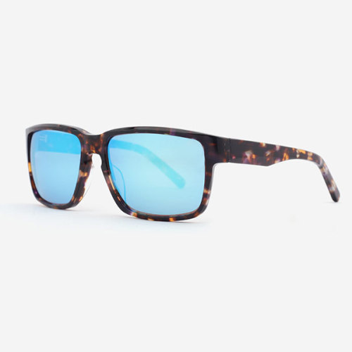 Rectangular Fashion Sport Acetate Male's Sunglasses