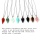 Natural crystal hexagonal column conical pendant diamond agate stone necklace treatment chakra bead quartz jewelry DIY Jewelry