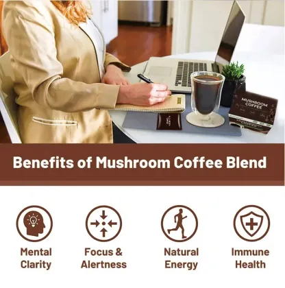 Lion's Mane Boost Man power Mushroom Coffee Powder